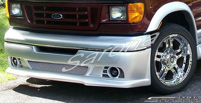 Custom Ford Econoline Van Front Bumper  All Styles Front Lip/Splitter (1992 - 2007) - $450.00 (Manufacturer Sarona, Part #FD-002-FA)